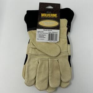 Wolverine Work Gloves Leather Palm Patch Carpentry Construction W3375 M Medium